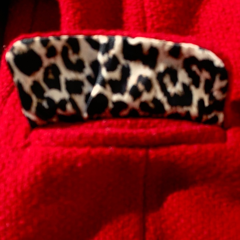 CHILDRENS PLACE GIRLS RED WOOL COAT SIZE 4T - Picture 3 of 6